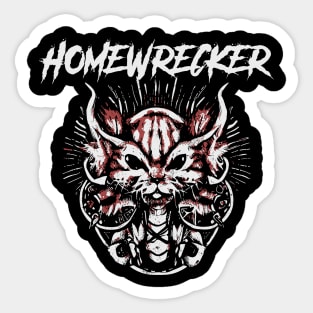 homewreker and the dark fox Sticker